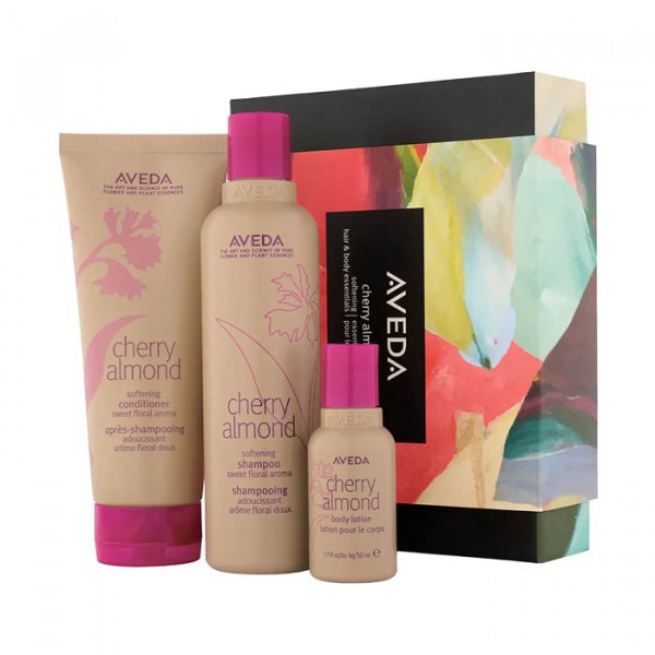 Aveda Cherry Almond Softening Hair And Body Essentials Kit